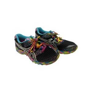 Asics Gel-Noosa Tri 8 Womens Running Shoes Black Multi Color T356N Size 8.5